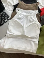 Women's Small Strap Vest Outdoor Wear Summer Beautiful Ba Sports Yoga Hanging Ne Top with Chest Pad Matching Underwear - Image 3