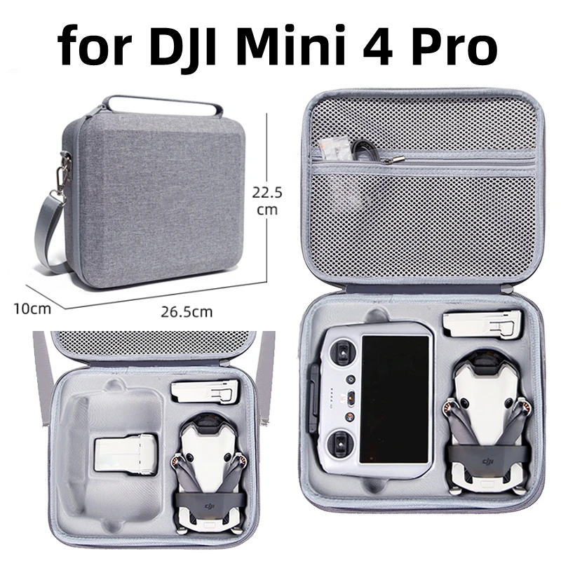 Carrying Case for DJI Mini 4 Pro Integrated Storage Box Grey