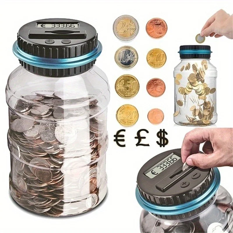 Coin Saver Battery Operated Money Bank Savings Box for Teenagers Adults Christmas Gift
