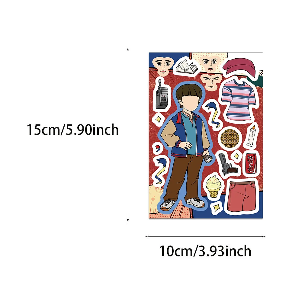 8PCS Cartoon New Movies Strang  Stickers Cartoon Waterproof Graffiti Vinyl Decals Laptop sticker - 2