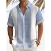Casual Holiday Style Lapel Men Shirt 3D Print Man/Women Fashion Short Sleeves Shirts Button Streetwear Oversized Unisex Clothing 1