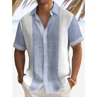 Casual Holiday Style Lapel Men Shirt 3D Print Man/Women Fashion Short Sleeves Shirts Button Streetwear Oversized Unisex Clothing 1