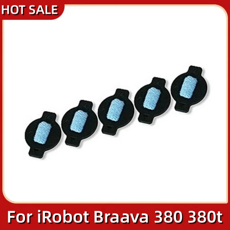 

5pcs/Lot High-Quality Water Wick Cap Kit for iRobot Braava 380 380t 320 Mint 4200 4205 5200 5200C Robot Replacement