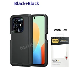 OTT Defender Heavy Duty Hybrid Cover with 3 - Layer Protection for Tecno Spark Go 2024 (Black)