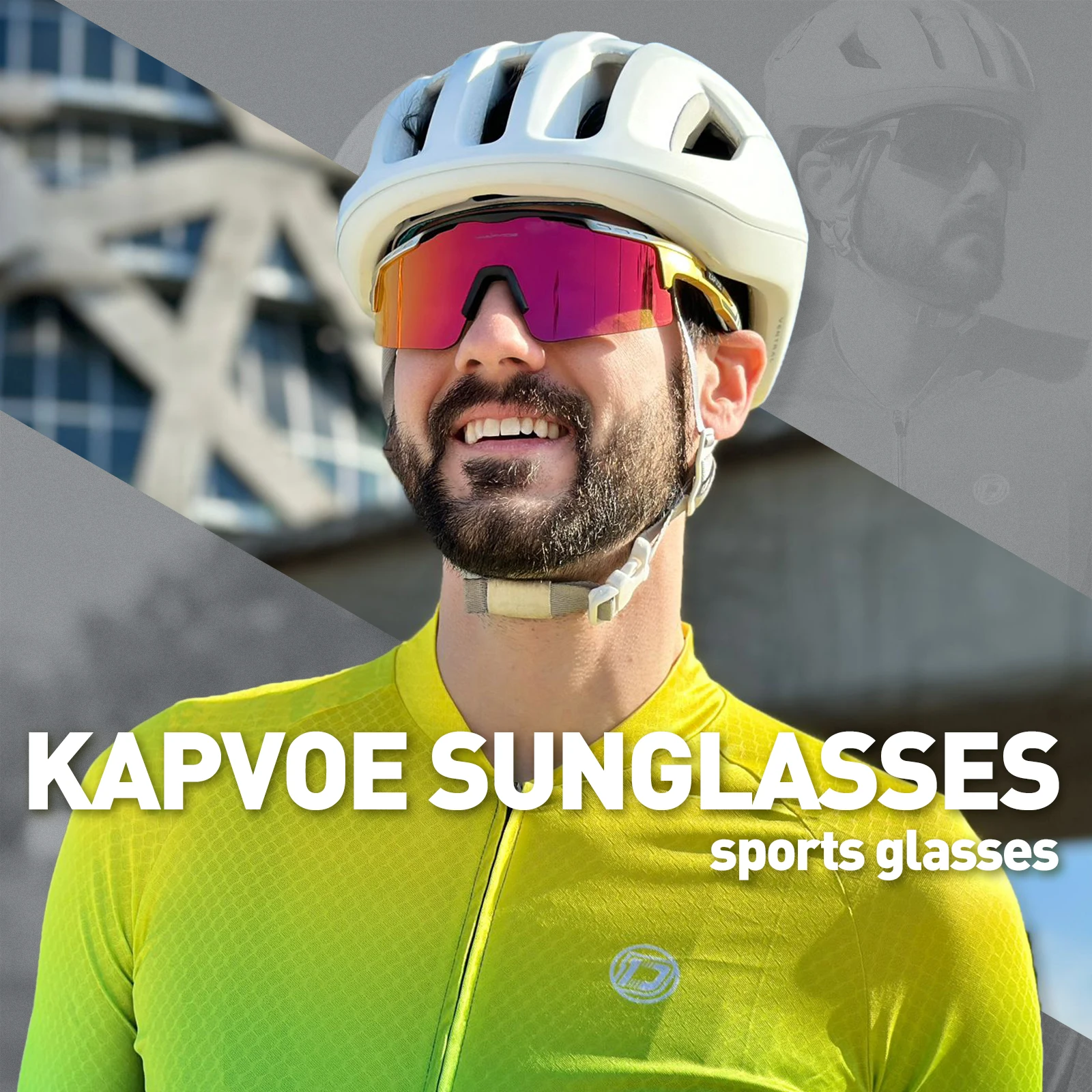 VIAHDA Polarized Sunglasses For Men & Women - UV400 Sport Sunglasses For Driving, Cycling, Outdoor (6017 C2 Green) - View #7
