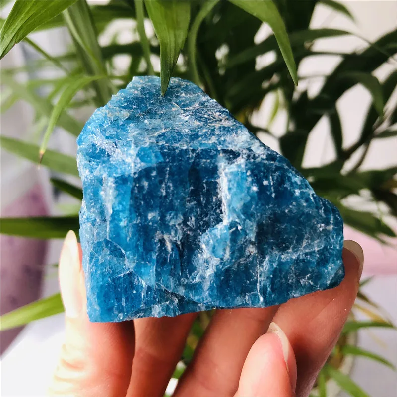 

Blue Green Apatite Crystal Stone Natural Rough Mineral Specimen