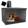 Dog Cage Rainproof Dust Covers Outdoor Universal Dog Wire Crate Cover Waterproof Sun Protection Durable Pet Kennel Case 3