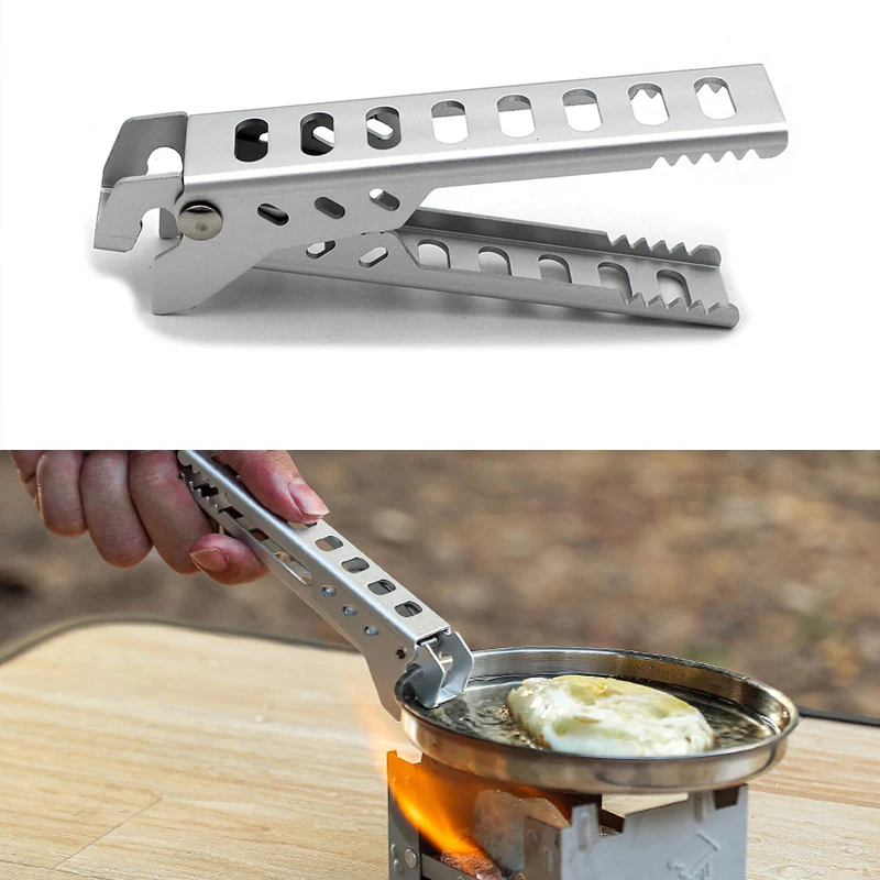 Aluminium Anti-hot Alloy Clip Bowl Gripper Holder Camping Pot Pan Handle Kitchen Accessories kitchen clip