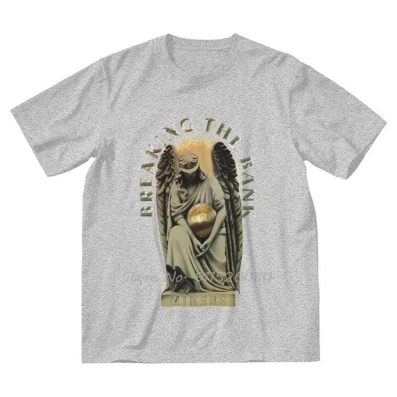 Breaking The Bank T-Shirt Herren Baumwolle Print T-Shirt Neuheit T-Shirt Kryptowährung Bitcoin Crypto Tees Geschenk Streetwear Harajuku – Detail 3