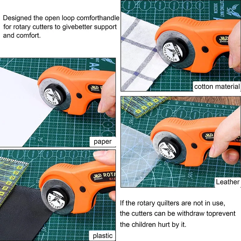 Zipper Charms - Ruler and Rotary Cutter