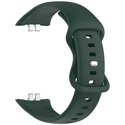 Premium Silicone Smartwatch Band - Elegant Strap (Dark Green)