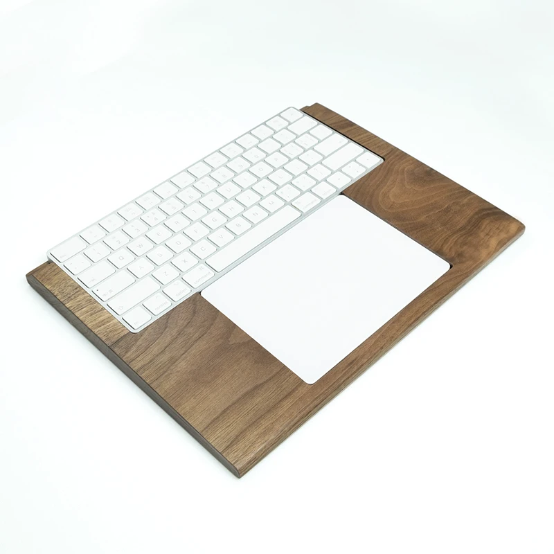 Kashcy Noz Sólida Bandeja de Madeira Palma Resto para Teclado Mágico Trackpad Apoio de Pulso Almofada - Imagem 4