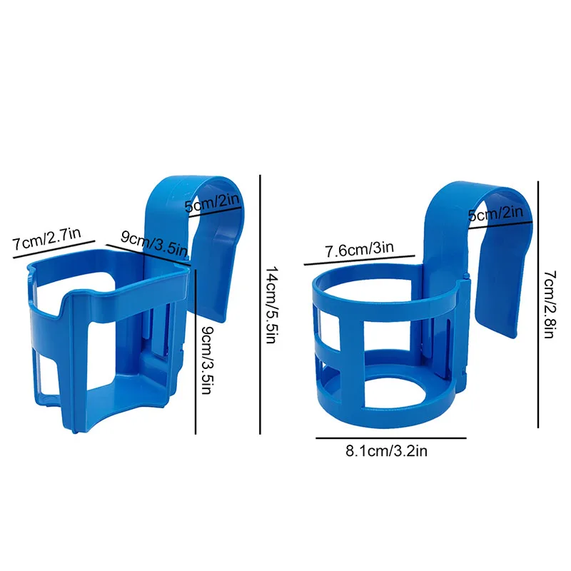 Poolside Cup Holder For Above Ground Pools Pool Cup Holder for Drinks Drink Holder Fits 2 Inch or Less Round Top Bar