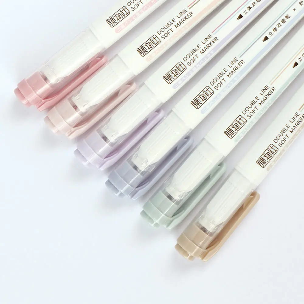 Cute Highlighters , Aesthetic Highlighters Assorted Colors Pastel  Highlighter with Soft Pen Tip, Bible Highlighters, Marker Pen