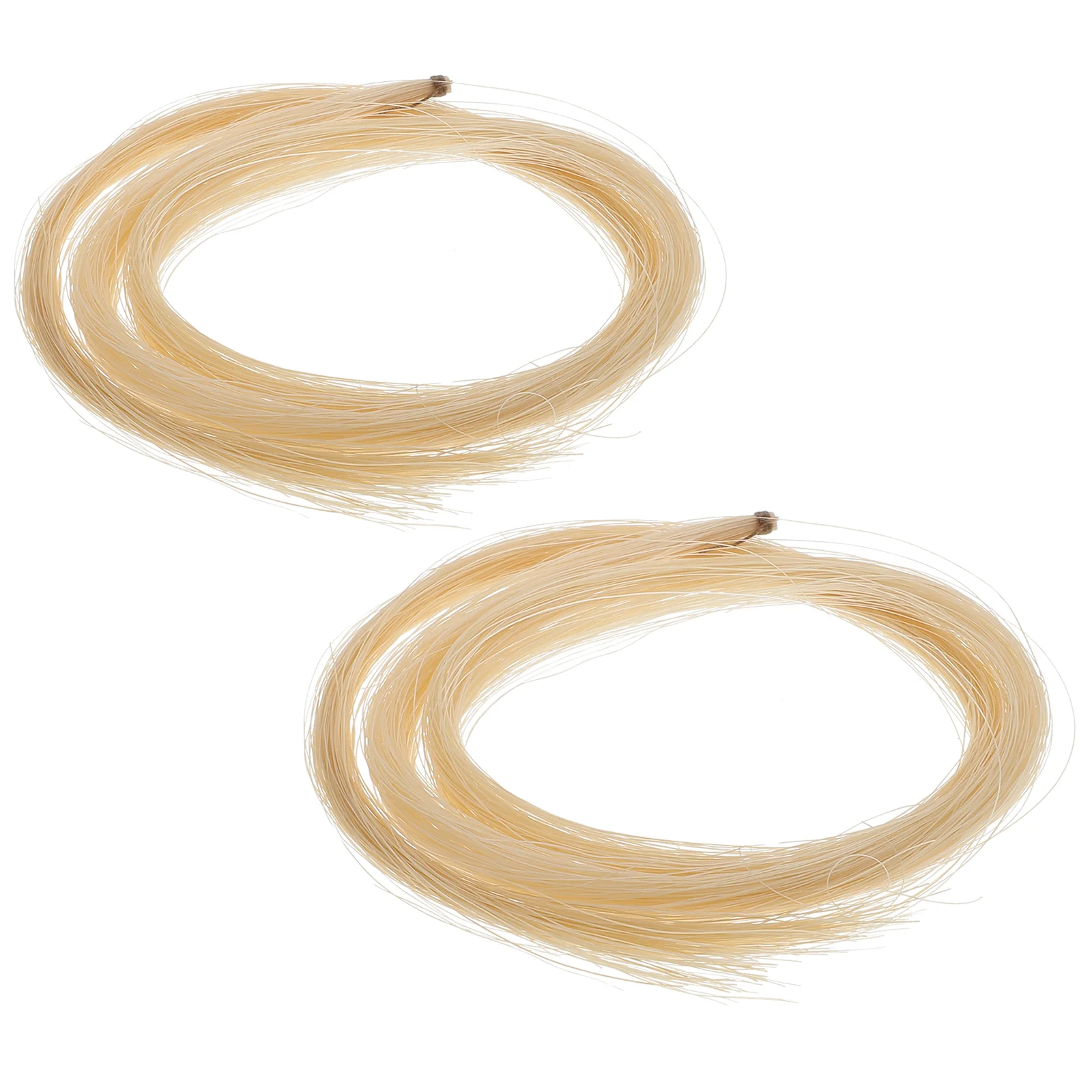 2Pcs Useful Violin Bow Horse Hairs Violin String Instrument Bow Hairs