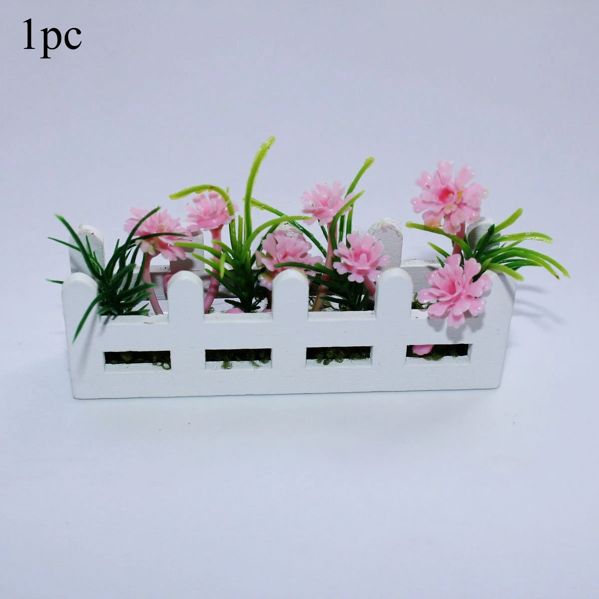1 шт. Мініатюрна огорожа Штучні квіти Декорація Настільна прикраса Домашній офіс Сад Вечірка та ремесло Аксесуари для прикраси своїми руками