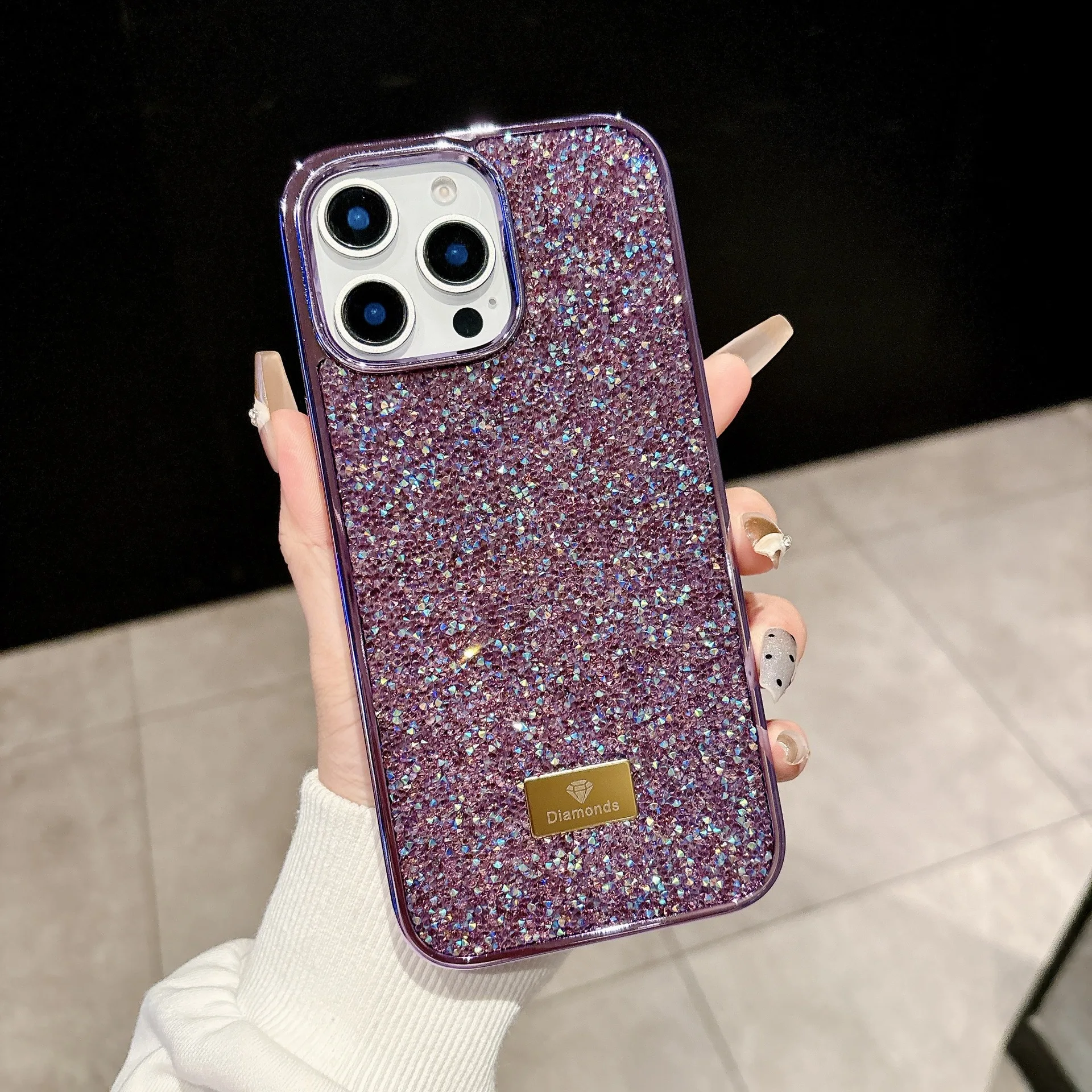 Elegant Crystal Bling Sparkling Diamond Phone Case - Luxury Shockproof Cover