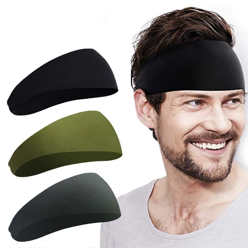 Mens Sport Headbands Long Hair Sports Sweat Headbands Men Headband