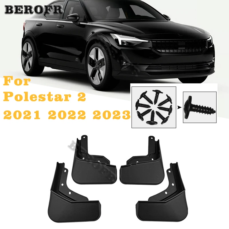 Paraspruzzi Per Polestar 2 2021 2022 2023 Parafanghi Paraspruzzi Paraspruzzi Ruote Posteriori Anteriori Parafango Accessori Auto 4 Pezzi