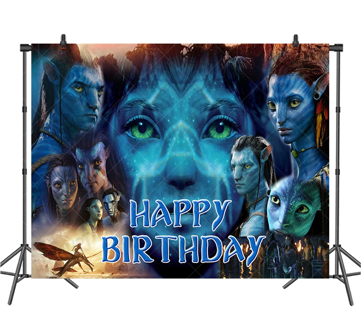 Disney Avatar o Caminho da Água Pano de Fundo Crianças Aniversário Decoração Fundo 3d Filme Vinil Poliéster Fotografia Adereços - Image 5