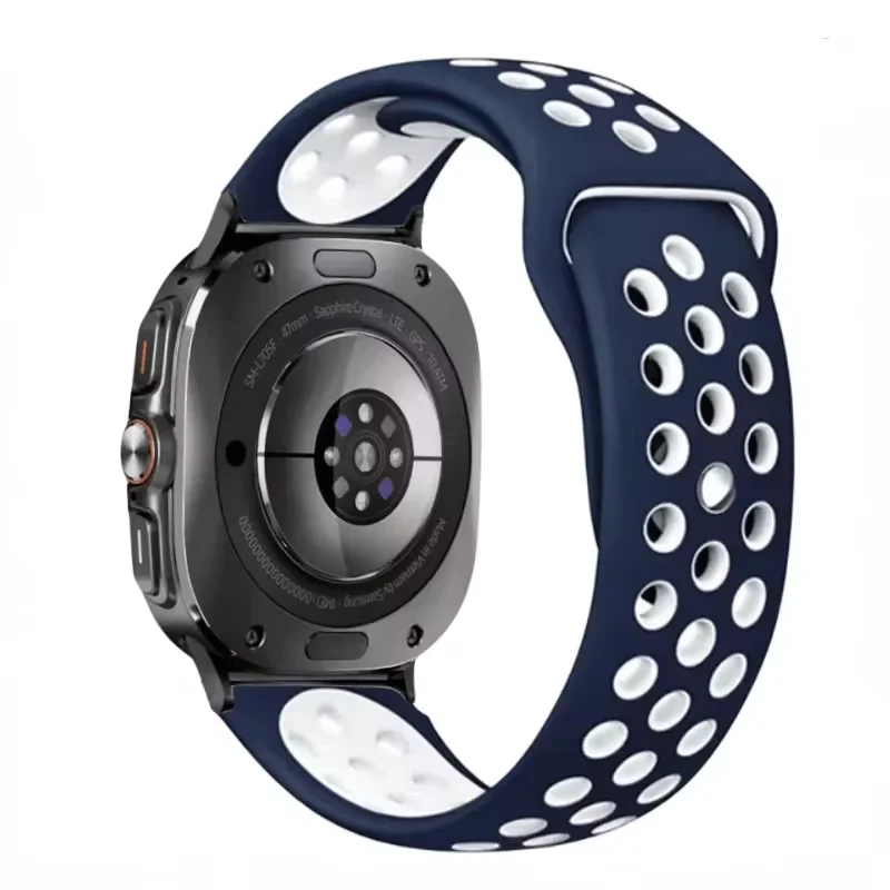 Two-Tone Silicone Breathable Sports Wristband Bracelet