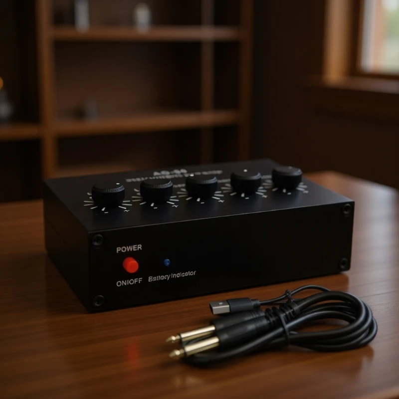 22dB 부스트 기능을 갖춘 컴팩트 휴대용 악기 프리앰프, 500mAh 배터리, 스튜디오 라이브 공연용 사운드 앰프
