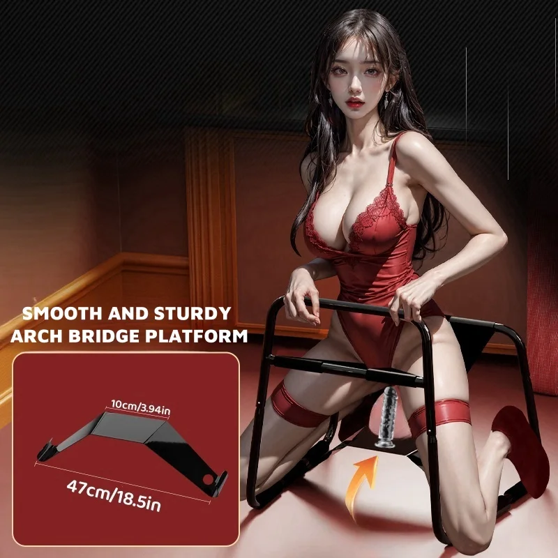 Multifunction Sex Position Enhancer Chair Novelty Toy with Handrail for Couples