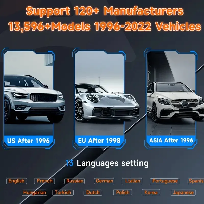 ANCEL FX3000 Elite OBD2 Car Diagnostic Scanner ABS Airbag Transmission Engine Code Reader ODB OBD 2 Scan Tools Free Update 5