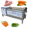 Automatic Multi-Function Brush Carrot Washing Machine Prickly Pear Vegetable Cleaning Machine Potato Washing and Peeling Machine 2