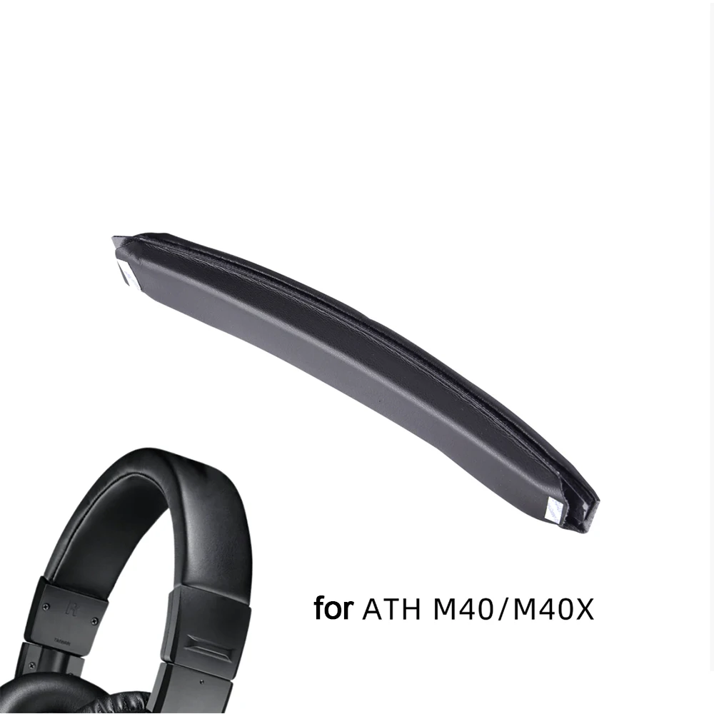 Headphone Replacement Headband Cover for Audio-Technica ATH-M40x Head Band, PU Leather & Anti-Slip Headband