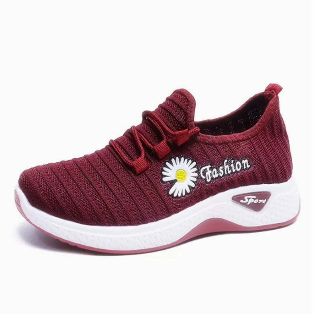 Autumn Women's Shoes True Fly Weaving Old Beijing Cloth Shoes Little Daisy Casual Sports Walking For Girls