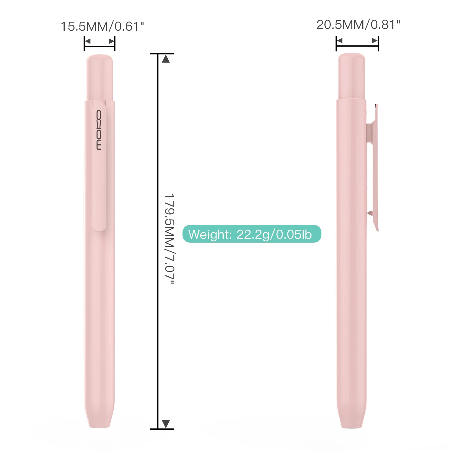 MOKO Retractable Protective Sleeve with Clip for Apple Pencil 1st Generation