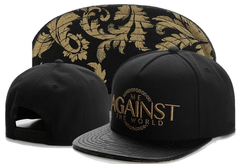 skull hand snapback hat