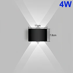 Versatile LED Wall Lights: Waterproof Lighting for Outdoor and Indoor Spaces (4W White Light)