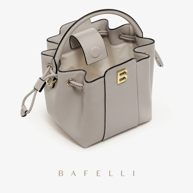 Bafelli 여성용 핸드백 버킷 패션, 레트로 클래식 캐주얼 스타일, 트렌드 럭셔리 브랜드, 디자이너 여성 지갑, 2023 신상