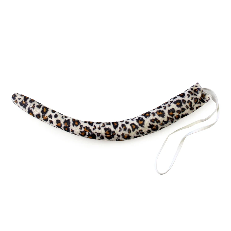 MIVAIUN 4 Pezzi Set da Leopardato,Set di Papillon con Fascia per Capelli con Orecchie di Leopardo,Accessori per La Decorazione Di Feste,Cosplay Set per Adulto Bambini Festa Carnevale Gioco di(marrone