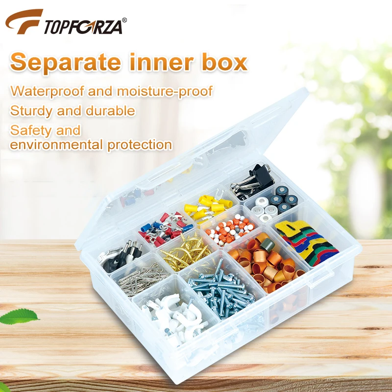 

TOPFORZA Transparent Plastic Storage Box Compartment Removable Bin Case Container For Beads Earring Box For Jewelry Metal Parts
