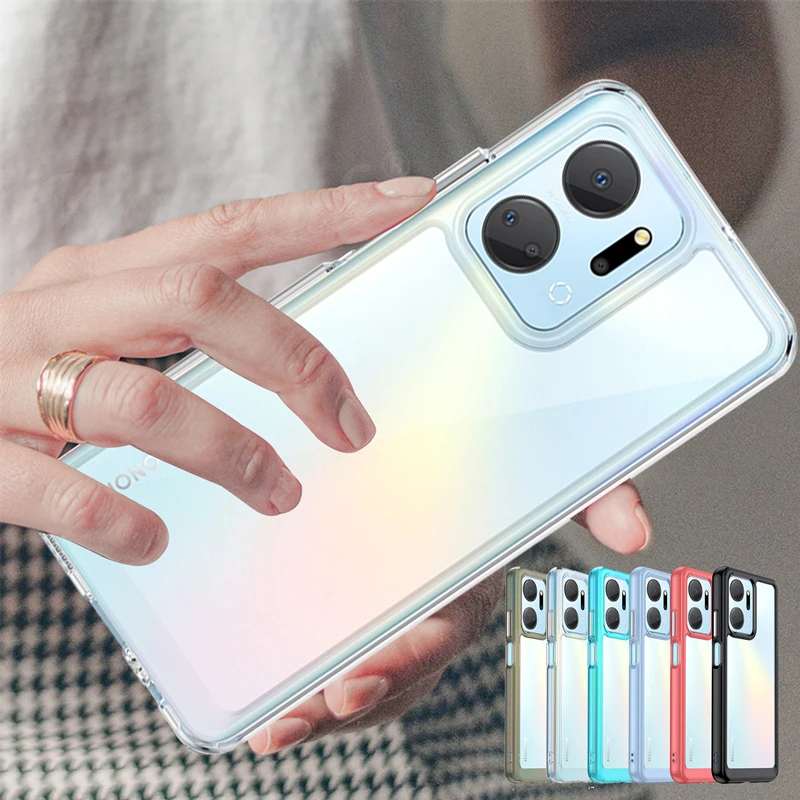 Per Honor X7A Custodia Cover Huawei Honor X7A X8A X9A Capas Paraurti Posteriore Antiurto Colore Trasparente Trasparente Trasparente Fundas Honor X7A