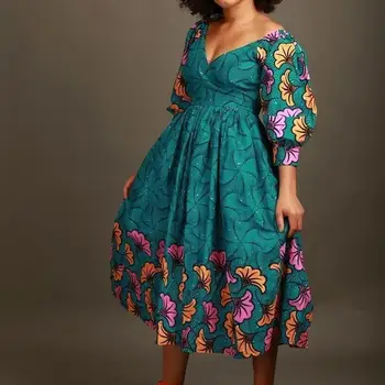 Alternative view of Nefemi Gathered Print Dress