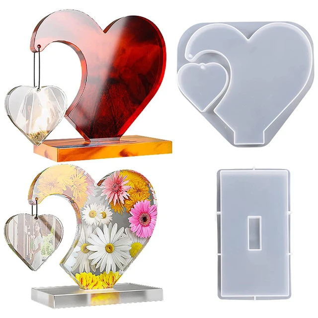 Silicone Mold Resin Epoxy Molds Jewelry Heart  Heart Shape Silicone Mold  Clay - Diy - Aliexpress