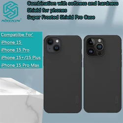 Nillkin Super Frosted Shield Pro Magnetic Hard Case - Sleek and Durable TPU+PC Shell - IP 16 (Black No Magnetic)