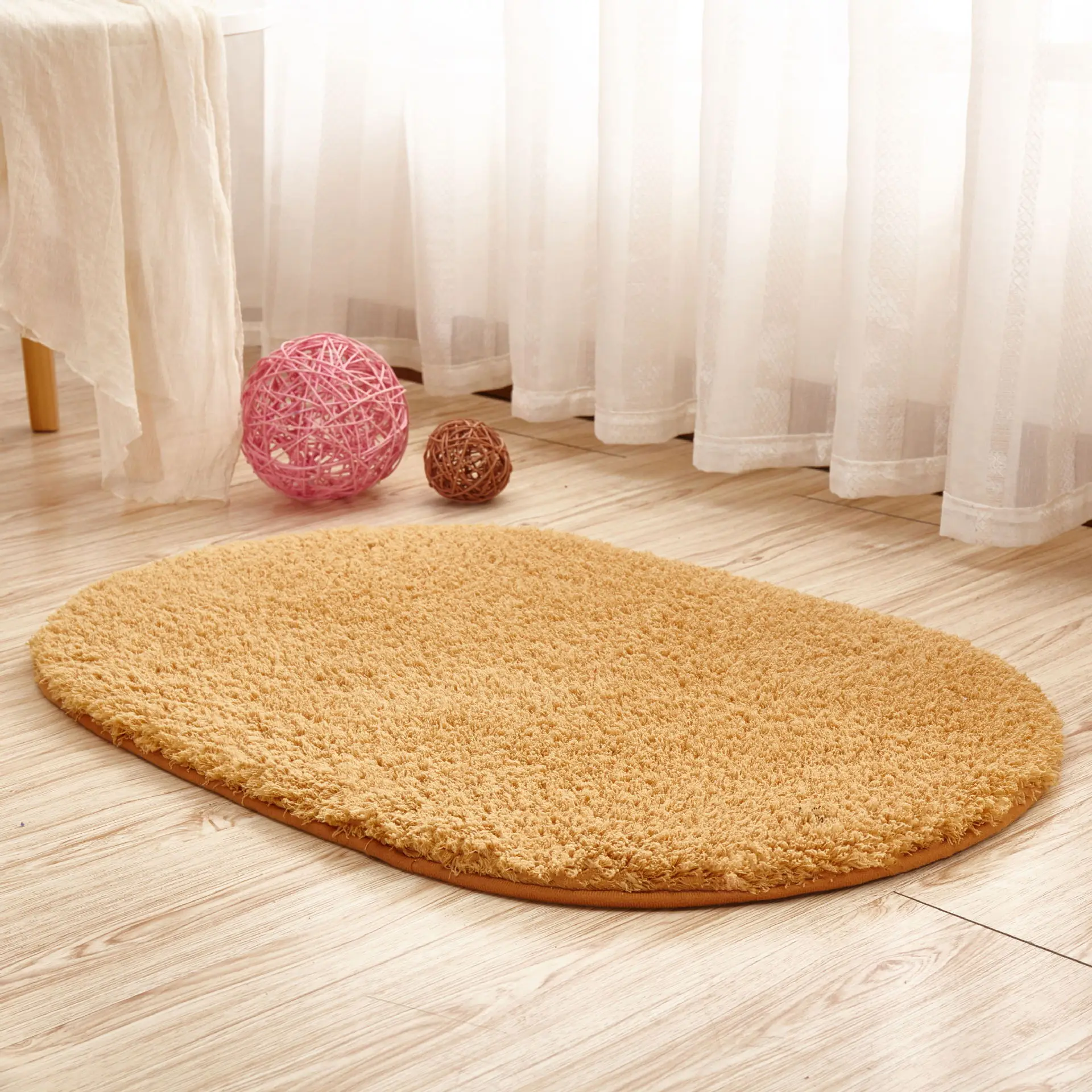 

CEL ER jin li Stylish and Durable Oval Carpet, Machine-Washable, Perfect for Any Room in Your Home