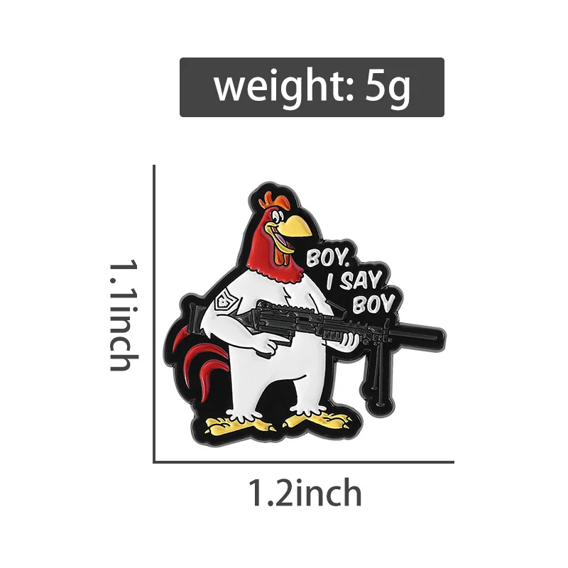 Ente Gans Küken Sammlung Emaille Pins Cartoon Papagei Tiere Brosche Revers Abzeichen Nette Lustige Weihnachten Halloween Schmuck Geschenk – Detail 5