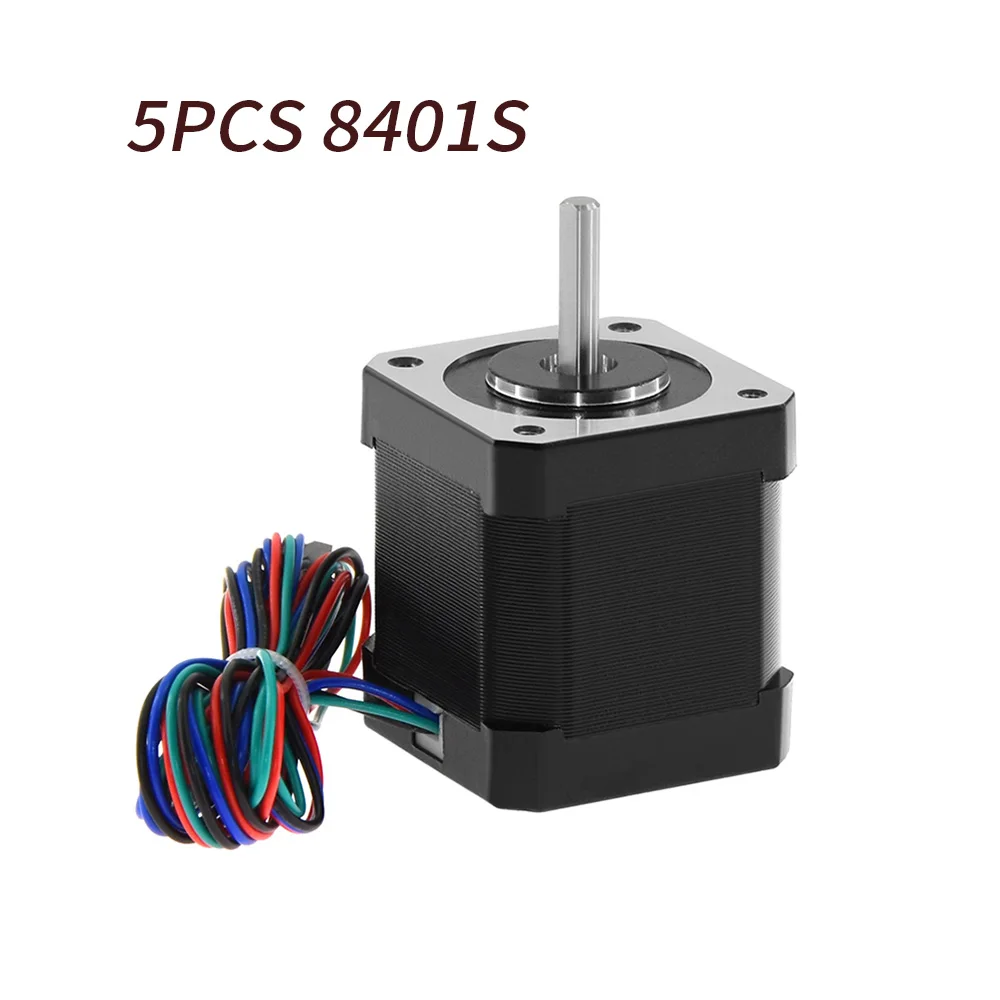 5pcs Nema 17 Stepper Motor 48mm 59Ncm/84oz.in 4-lead 42 Motor Nema17 Step Motor 2A 1m Cable for DIY 3D Printer CNC Robot twotrees nema 17 stepper motor 23mm 17hs3401 17ncm 1a nema17 step 42 motor for cnc extruder 3d printer motor