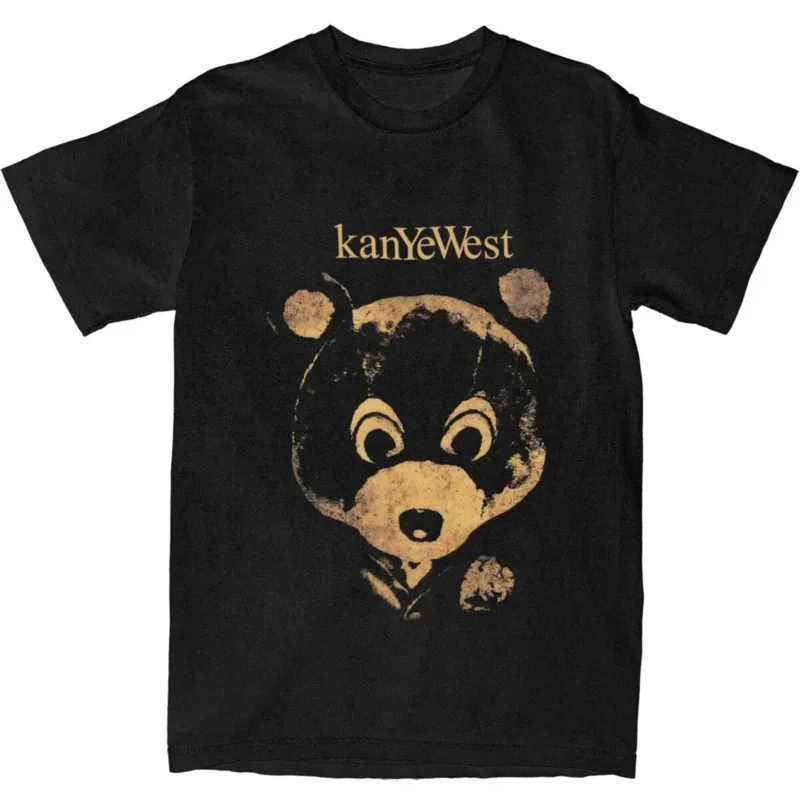 

Kanye West Bear Merch, футболка для мужчин и женщин, Студенческая футболка из чистого хлопка для взрослых
