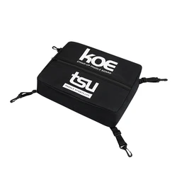 Paddle Board Deck Cooler Bag with Adjustable Storage and Sealed Zipper (Black)