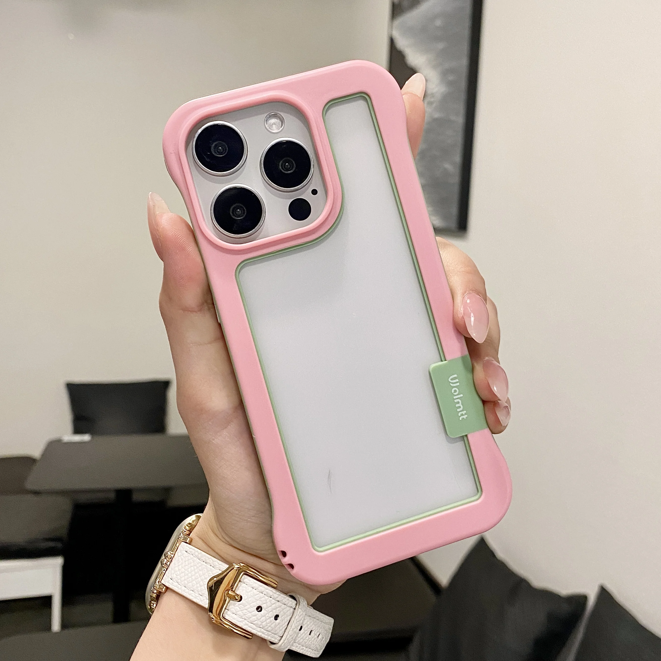Vibrant Borderless Frame Soft Silicone Shockproof Phone Case