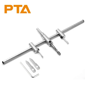 1 pz. 30-120/200/300mm Apriforo Regolabile, Fresa a Tazza Circolare, Punta per Trapano per Legno Tipo Aeronautico, Utensile Fai-da-te