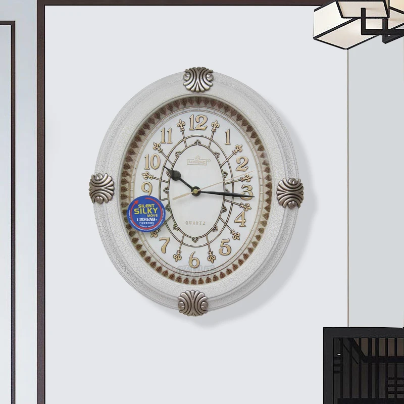 

Creative Large Wall Clock Mechanism Living Room Classic Nordic White Wall Clock Interior Orologio Da Parete Deco House AB50WC