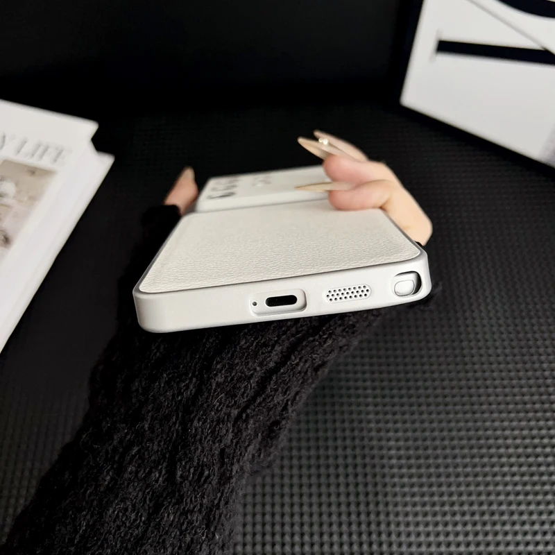 Samsung Galaxy Solid Color Shockproof Leather Case - Durable Back Cover